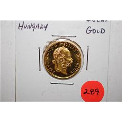 1915 Hungary Ducat Gold Foreign Coin; EST. $180-225