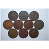 Image 1 : Indian Head One Cent; Various Dates & Conditions; Lot of 10; EST. $10-20