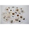Image 1 : World Coins & Tokens; Various Dates & Denominations; Worked in 2x2 Squares; Lot of 50; EST. $20-40