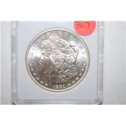 1881-S Silver Morgan $1; MCPCG Graded MS66; EST. $250-400