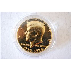 1976 Kennedy Half Dollar; CLAD; EST. $3-5