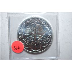 2011 Austria 1,50 Euro Philharmonic; Fine Silver 1 Oz.; EST. $30-40