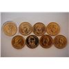 Image 1 : US Presidential $1 Coin; Various Dates, Conditions & Presidents; Lot of 8; EST. $8-15