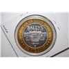 Image 2 : Bally's Las Vegas NV Limited Edition Two-Tone $10 Gaming Token; .999 Fine .60% Oz. ASW; EST. $20-30