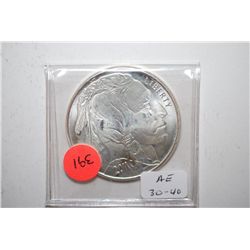 Silver Round "Buffalo Nickel"; 999 Fine Silver 1 Oz.; EST. $30-40