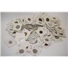 Image 2 : World Coins & Tokens; Various Dates & Denominations; Worked in 2x2 Squares; Lot of 100; EST. $25-50