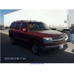 2003 - CHEVROLET TAHOE