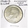 Image 1 : 1968-D KENNEDY SILVER HALF DOLLAR *NICE COIN - PLEASE LOOK AT PIC. TO DETERMINE GRADE*!!