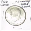 Image 1 : 1966 KENNEDY SILVER HALF DOLLAR *NICE COIN - PLEASE LOOK AT PIC. TO DETERMINE GRADE*!!