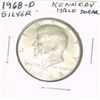 Image 1 : 1968-D KENNEDY SILVER HALF DOLLAR *NICE SILVER COIN - PLEASE LOOK AT PIC. TO DETERMINE GRADE*!!