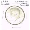 Image 1 : 1966 KENNEDY SILVER HALF DOLLAR *NICE SILVER COIN - PLEASE LOOK AT PIC. TO DETERMINE GRADE*!!