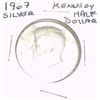 Image 1 : 1967 KENNEDY SILVER HALF DOLLAR *NICE SILVER COIN - PLEASE LOOK AT PIC. TO DETERMINE GRADE*!!