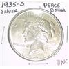 Image 1 : 1935-S SILVER PEACE DOLLAR *RARE UNC HIGH GRADE*!!