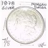 Image 1 : 1878 7/8 SILVER MORGAN DOLLAR *EXTREMELY RARE UNC HIGH GRADE*!!