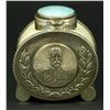 Image 2 : RUSSIAN SILVER & IVORY ENAMELED INKWELL