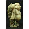 Image 3 : JAPANESE CARVED IVORY NETSUKE OF BUDDHA