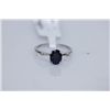 Image 1 : 9.25 CTW SAPPHIRE AND DIAMOND RING .925 STERLING SILVER