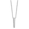 Image 1 : 18" 10 Graduated CZ Drop Necklace