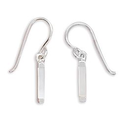 Thin Inlay Shell Earrings on French Wire