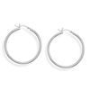 Image 1 : 2mm x 35mm Hoop Earrings with Click
