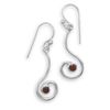 Image 1 : Garnet Swirl Earrings