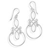 Image 1 : Scroll Design French Wire Earrings