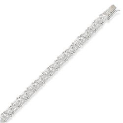 7" Triangular CZ Tennis Bracelet