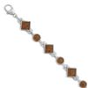 Image 1 : 7" Round/Square Amber Bracelet