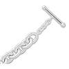 Image 1 : 8" Hollow Oval Link Toggle Bracelet
