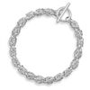 Image 1 : 7.5" Byzantine Toggle Bracelet