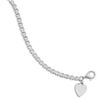 Image 1 : 7" Large Box Chain with 11mm Heart Charm
