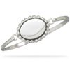 Image 1 : Bangle with Oval Tag Bead Edge