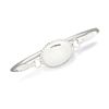 Image 1 : Bangle with Oval Tag and Rope Edge