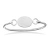 Image 1 : 5.5" Oval Engravable Bangle