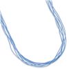 Image 1 : 16"+2" Extension 6 Strand Turquoise Color Cord Necklace