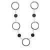 Image 1 : 16"+1.5"Extension Hematite and Black Onyx Necklace