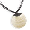 Image 1 : 18" 10 Strand Cord Necklace with Large Shell Pendant