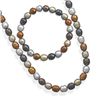 Image 1 : SET: Multicolor Freshwater Pearl Necklace and Bracelet