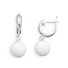 Image 1 : White Agate Hinged Hoops