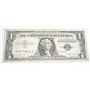 Image 1 : 1957 SERIES A $1 SILVER CERTIFICATE SERIAL # P91778004A *PLEASE LOOK AT PICTURE TO DETERMINE GRADE!!