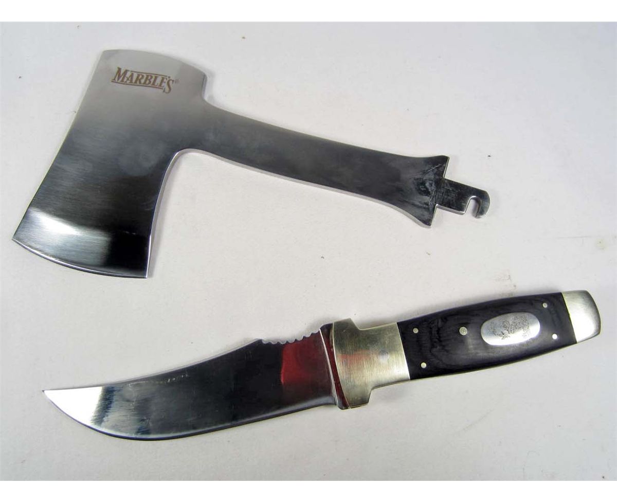 MARBLES KNIFE / AXE COMBO W/ SHEATH