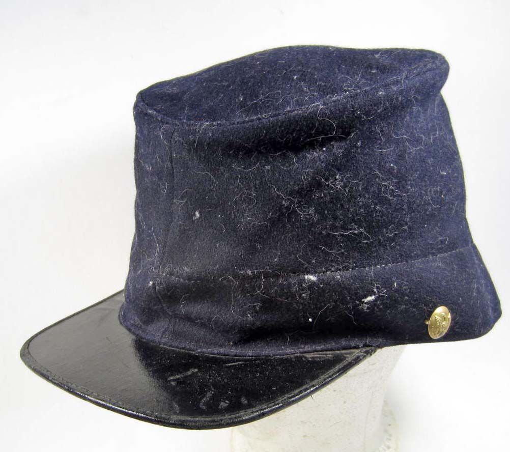 RARE US CIVIL WAR UNION ARMY INFANTRY EM BUMMERS KEPI CAP