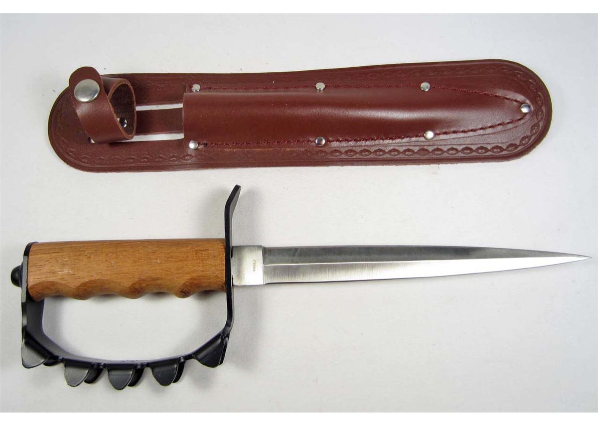 1917 STYLE COMBAT READY TRENCH KNIFE W/ SHEATH