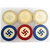 Image 1 : LOT OF 6 GERMAN POKER CHIPS