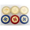 Image 2 : LOT OF 6 GERMAN POKER CHIPS