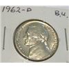 Image 1 : 1962-D JEFFERSON NICKEL *RARE BU HIGH GRADE*!!
