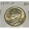 Image 1 : 1977-D JEFFERSON NICKEL *RARE BU HIGH GRADE - NICE COIN*!!