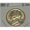 Image 1 : 1989-D JEFFERSON NICKEL *RARE BU UNC HIGH GRADE - NICE COIN*!!
