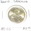 Image 1 : 20O1-D SACAGAWEA DOLLAR RED BOOK VALUE IS $5.00 *RARE MS-65 HIGH GRADE*!!