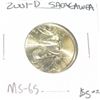 Image 1 : 20O1-D SACAGAWEA DOLLAR RED BOOK VALUE IS $5.00 *RARE MS-65 HIGH GRADE*!!
